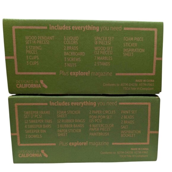 Kiwi Crate Craft Kit LOT OF 2 Marble Timer, Mechanical Sweeper - Picture 5 of 7